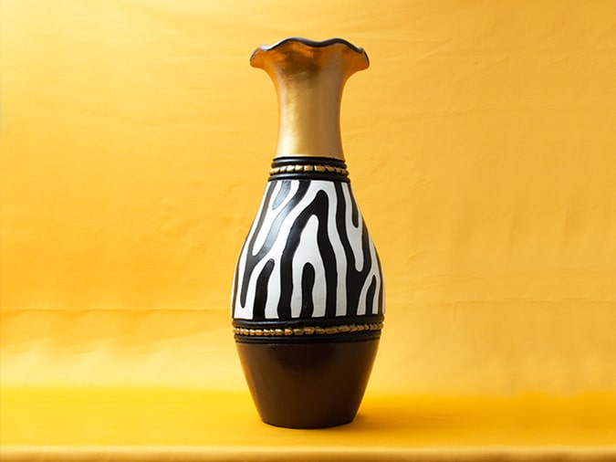 GOC Blended Zebra Flower Vase